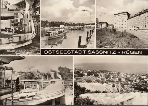 Ostseebad Sassnitz, Fährschiff, Fischerhafen, ungelaufen