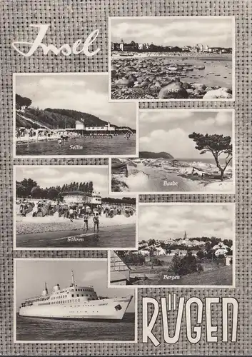 Insel Rügen, Mehrbild, gelaufen 1967