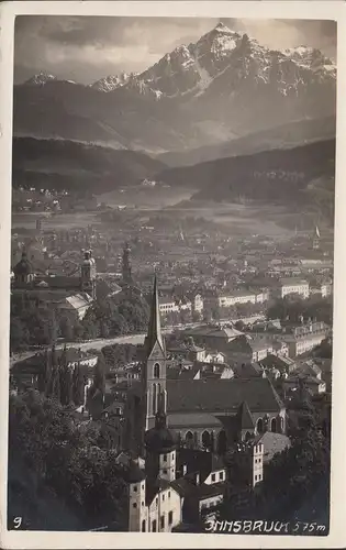 Innsbruck, vue de la ville, incurvée