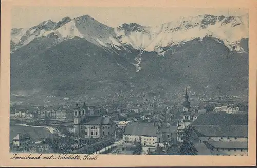 Innsbruck mit Nordkette, ungelaufen