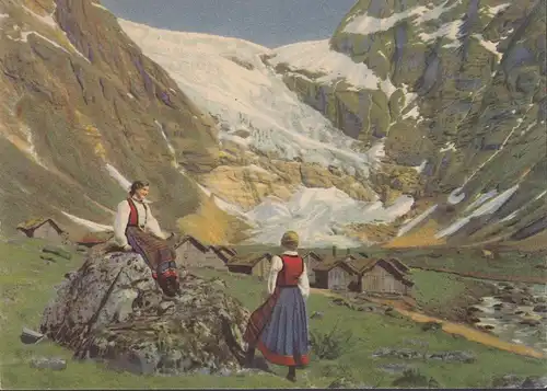 Norge, Fjaerland, Boyabre, ungelaufen, ungelaufen