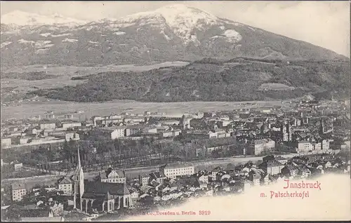 Innsbruck mit Patscherkofel, ungelaufen