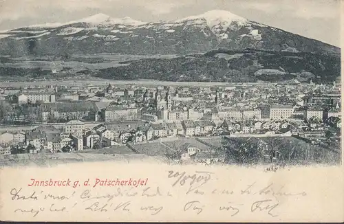 Innsbruck contre le Patscherkofel, couru 1900