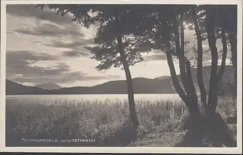 Image d'ambiance du lac Wörthersee, non couru- date 1923