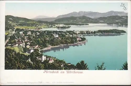 Pörtschach a. Wörthersee, Stadtansicht, ungelaufen