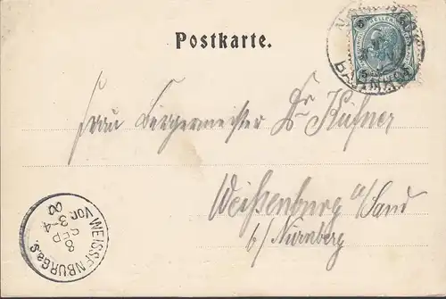 Innsbruck, Stadtansicht, gelaufen 1900