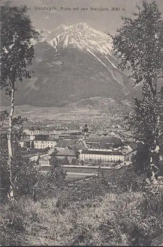 Innsbruck, Partie mit dem Brandjoch, ungelaufen