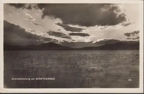 Abendstimmung am Wörthersee, gelaufen 1931