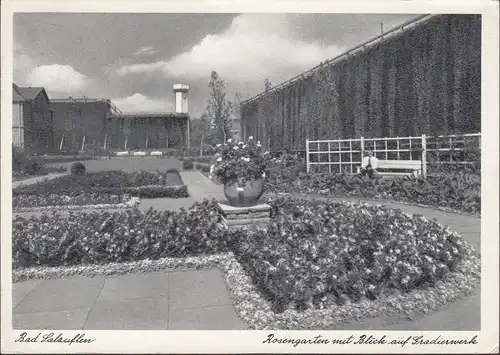 Bad Salzuflen, Rosengarten und Gradierwerk, gelaufen 1961