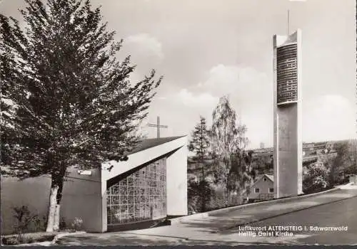 AK Vieux trottoir, Saint-Esprit Église, incurvée