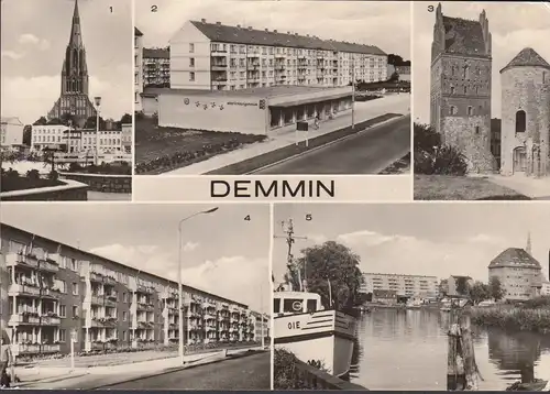 Demmin, Jarmener Straße, An der Paene, Pulverturm, gelaufen 1988