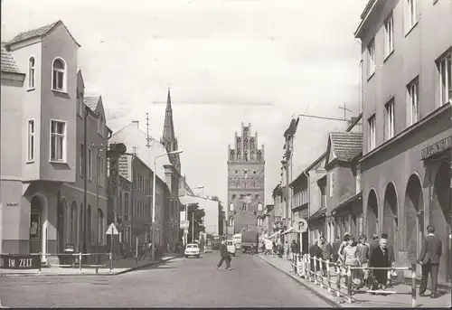 Demmin, Clara Zetkin Straße, gelaufen 1988