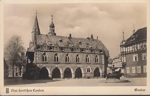 Goslar, Aus deutschen Landen, Rathaus, gelaufen 1935