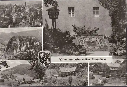 Zittau und Umgebung, Blumenuhr, Waltersdorf, ungelaufen