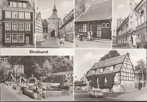 Stralsund, vieux marché, auberge de jeunesse, aire de jeux, couru 1984