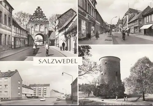 Salzwedel, Steintor, Dieckmann Straße, Burggarten, gelaufen 1977