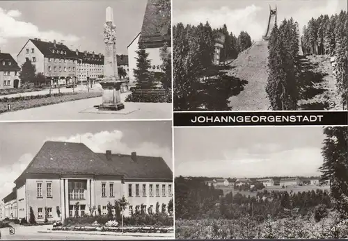 Johanngeorgenstadt, Postmeilensäule, Kulturhaus, ungelaufen