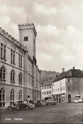 Greiz, Rathaus, VW Käfer, ungelaufen