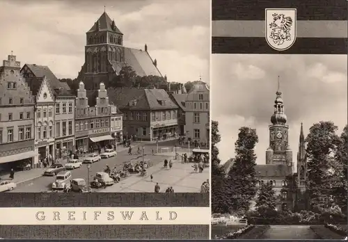 Greifswald, Markt, St. Nikolaikirche, gelaufen 197?