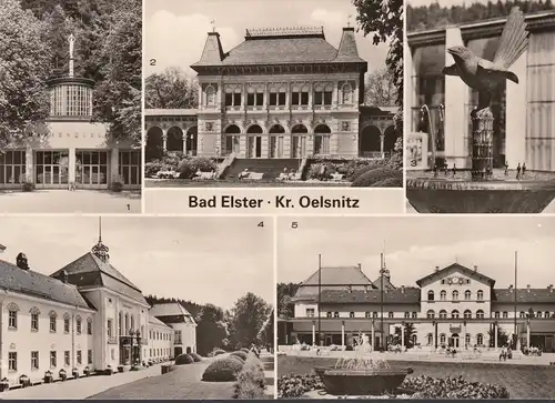 Bad Elster, source de Marie, Kurhaus, fontaine, maison de bains, non-fuit