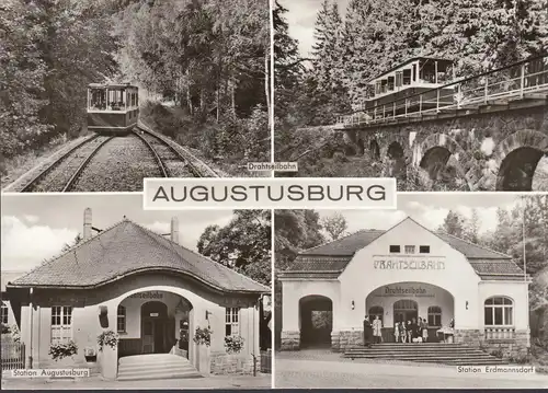 Augustusburg, téléphérique, station aoûtburg et Erdmannsdorf, non roulé