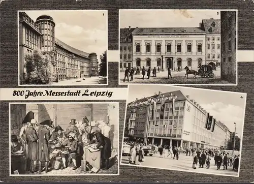 800 ans de la ville de Leipzig, bibliothèque, maison de foire, bourse de librairie, couru