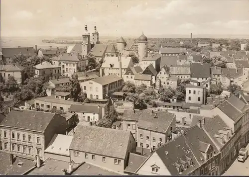 Wurzen, Stadtansicht, Kirche, gelaufen