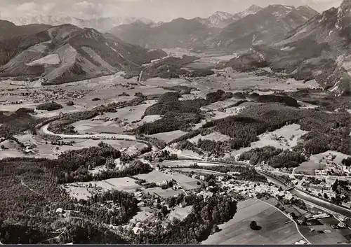 Marquartstein, Fliegeraufnahme, gelaufen 1962