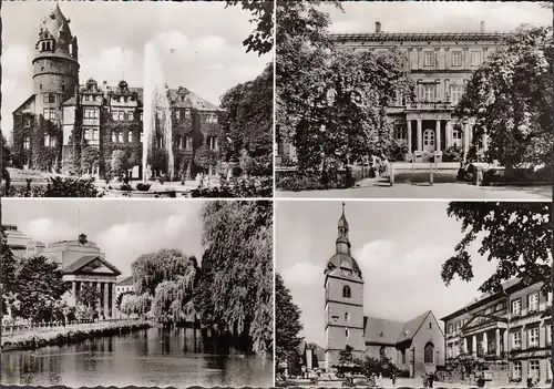 Detmold, Schloss, Palais, Burggraben, gelaufen 1964