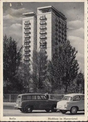 Berlin, Hochhaus im Hansaviertel, gelaufen