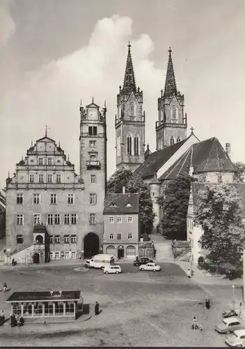 Oschatz, Platz der Deutsch- Sowjetischen Freundschaft, gelaufen 1966