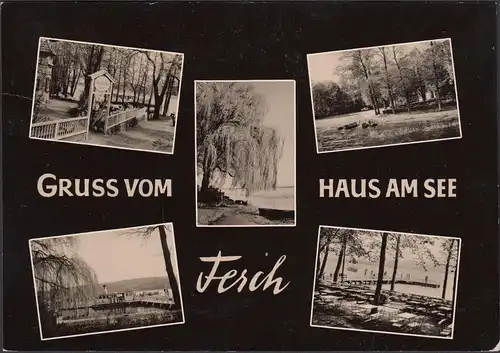 Ferch, Gruss vom Haus am See, gelaufen 1964