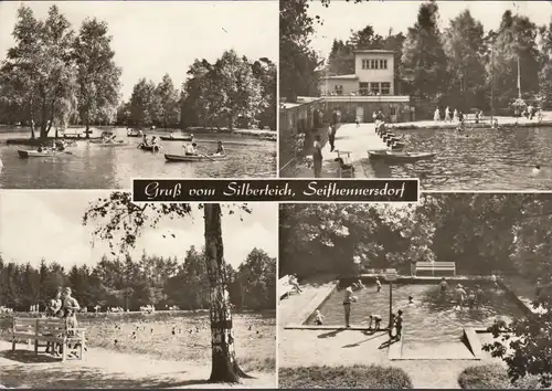 Seifhennersdorf, Silberteich, Badende, gelaufen 1971