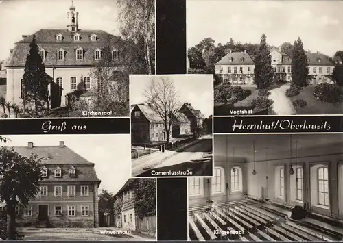 Herrnhut, Kirchensaal, Vogtshof, Witwenhaus, gelaufen
