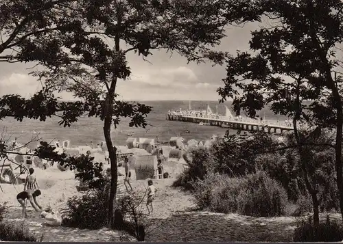 Timmendorfer Strand, Blick zum Strand, gelaufen 1971