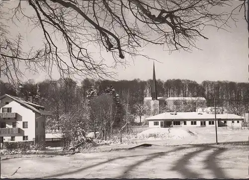 Söcking, Stadtansicht im Winter, gelaufen 1963