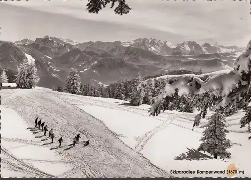 Skiparadies Kampenwand mit Loferer Steinberge, gelaufen 1967