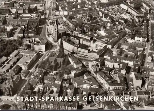 Gelsenkirchen, Fliegeraufnahme, Stadt Sparkasse, Sonderstempel 1969, ungelaufen