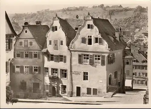 Schwäbisch Hall, Marktplatz, Patrizierhäuser, Konsumverein, ungelaufen