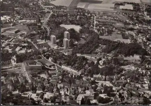 Bergisch Gladbach, photo aérienne, incurvée