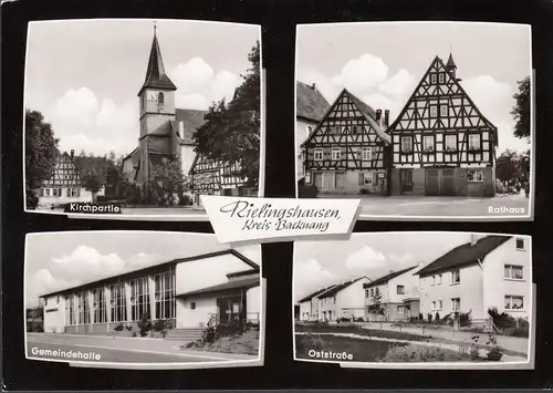 Rielingshausen, Hôtel de ville, Salle des communes, Route orientale, Eglise, non-roulé