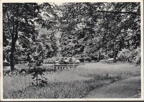 Oberkaufungen, Heilststätte des DRK, Parkanlage, gelaufen 1958