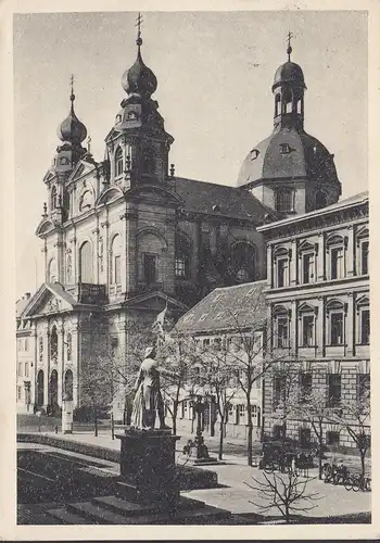 Mannheim, Jesuitenkirche, gelaufen 1951
