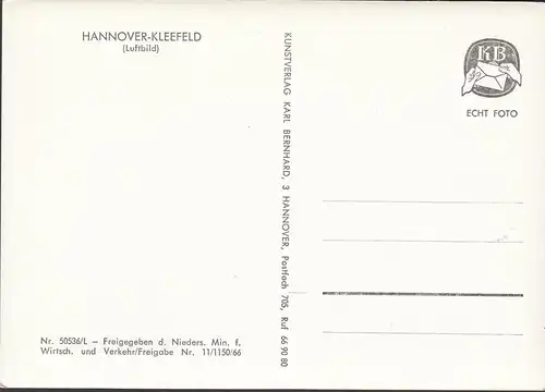 Hannover Kleefeld, photo aérienne, incurvée