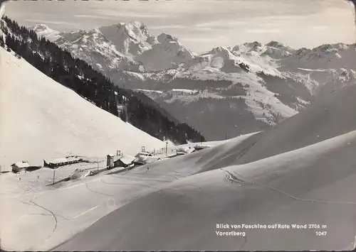 Blick von Faschina auf Rote Wand, ungelaufen