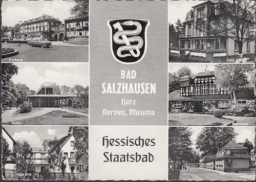 Salle de bains Salzhausen, Kurhaus, Maison Eva, Bainhaus , Cafe, couru 1961