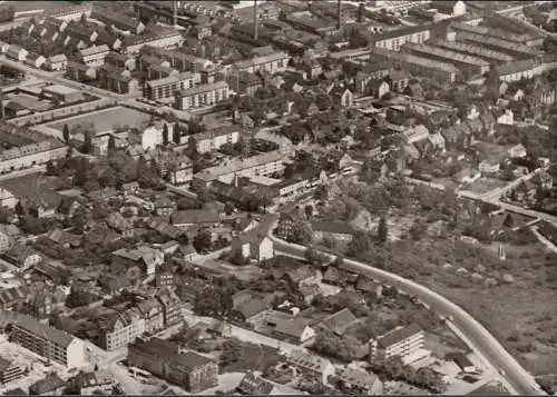 Hannover- Badenstedt, photo aérienne, incurvée