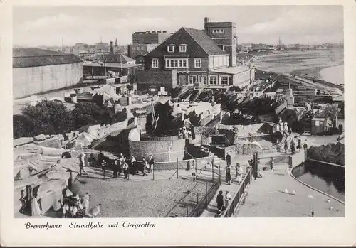 Bremerhaven, hall de plage et grottes d'animaux, non roulés