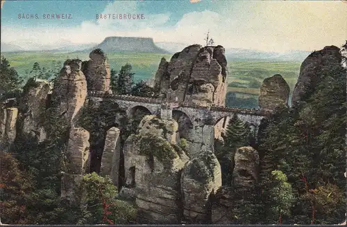 Sächs. Schweiz Basteibrücke, ungelaufen