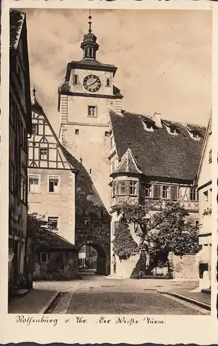 Rothenburg o.d. Tauber, Der Weiße Turm, gelaufen 1938